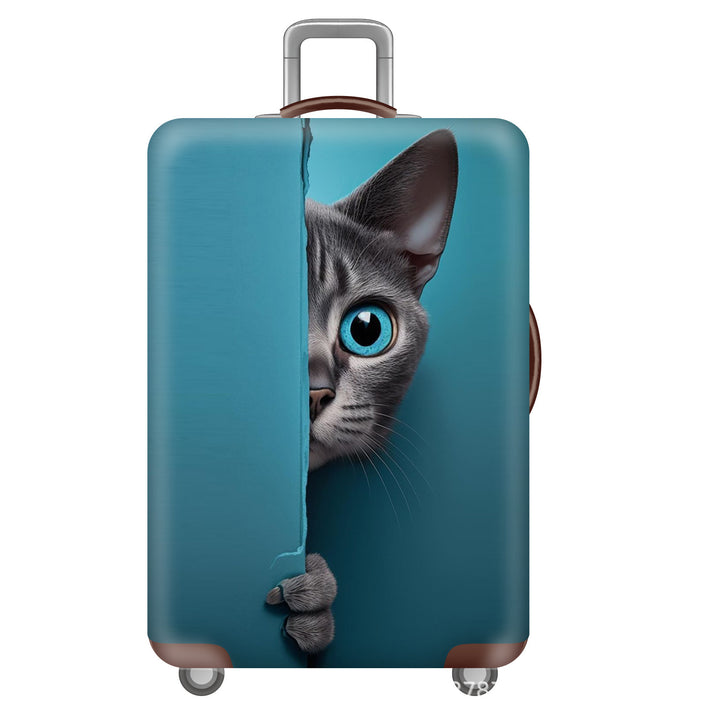 Unisex Hard-shell suitcase with cute cat motif Bowlift