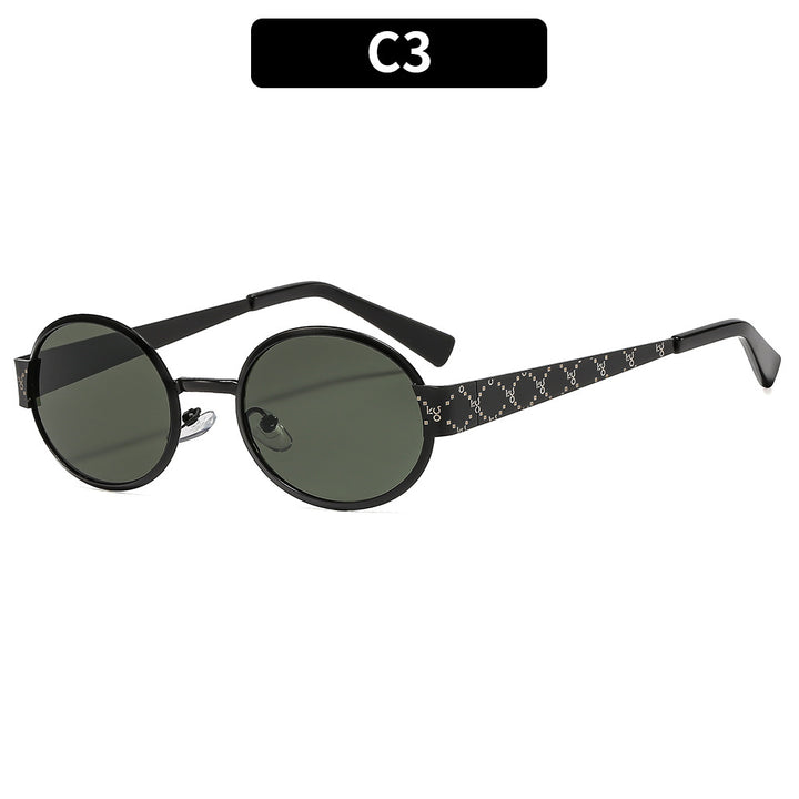 Modern Design Stylish Round Frame Sunglasses
