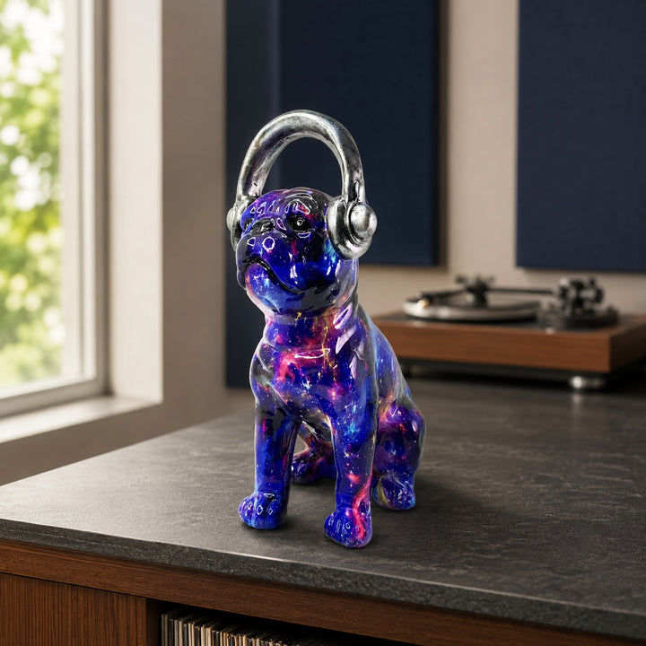 Colorful decorative figure of a dog in modern design Bowlift