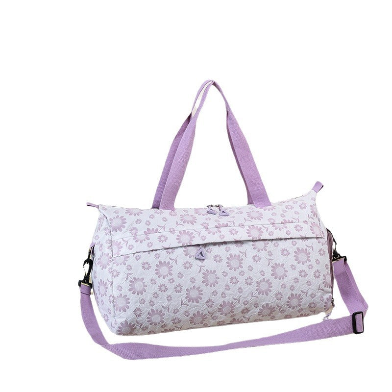 Floral Patterned Travel Duffle Bag Bowlift