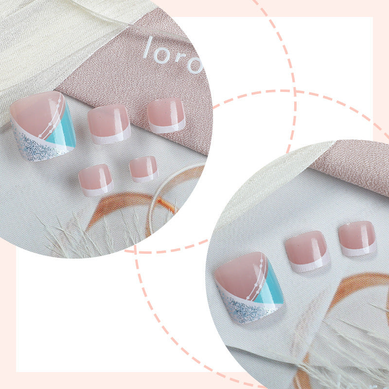 Nail set with luxurious geometric designs Bowlift