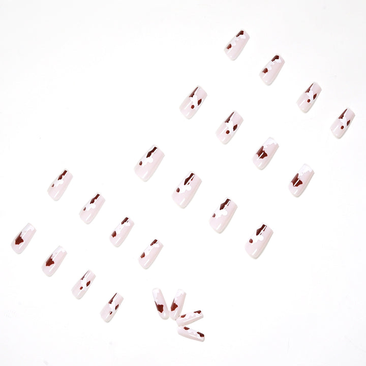 Artistic acrylic nails with elegant gradient and creative designs Bowlift