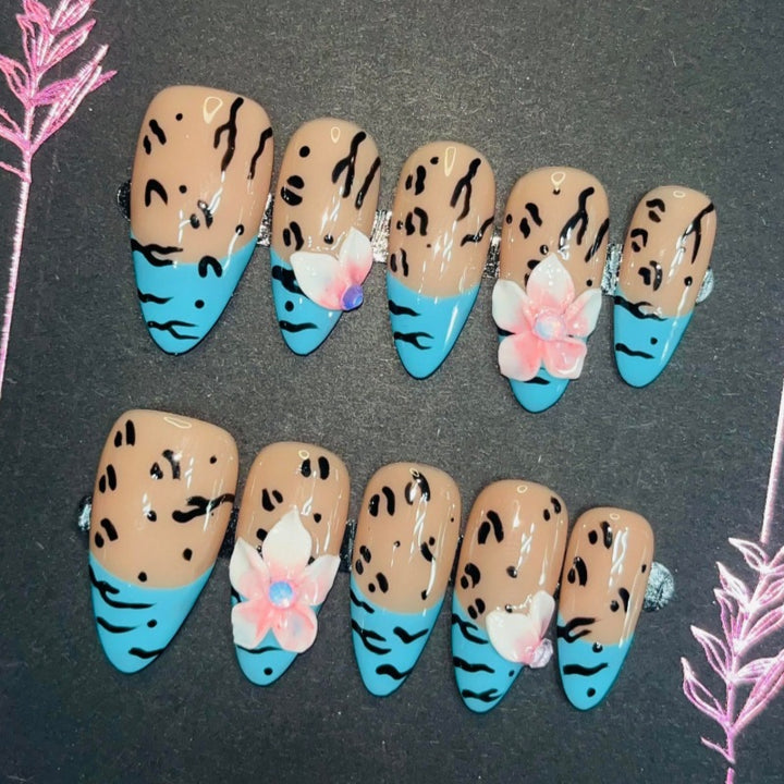 Creative Artistic Press-On Nail Set Bowlift