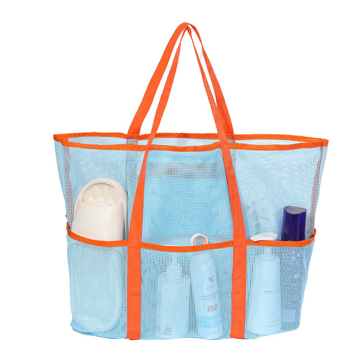 Spacious and Breathable Beach Bag Made of Mesh Material Bowlift