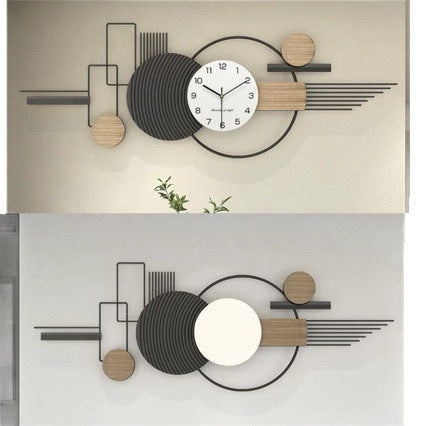 Modern Artistic Wall Clock with Geometric Design Bowlift
