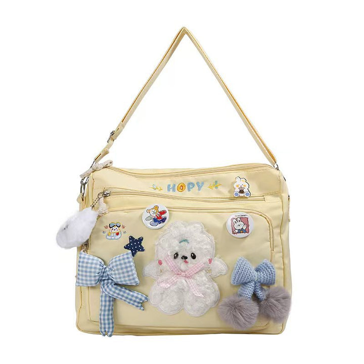 Plush Embellished Handbag Bowlift