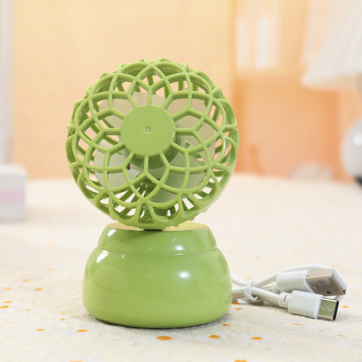 Women Portable USB Mini Fan in Stylish Plant Design Bowlift