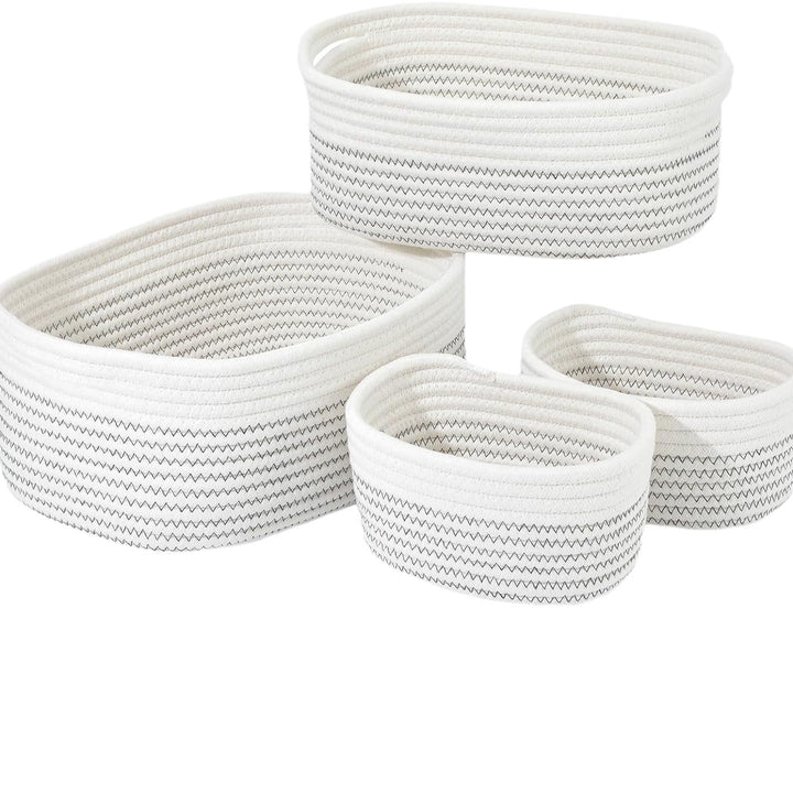 Women's storage basket made of natural cotton material Bowlift