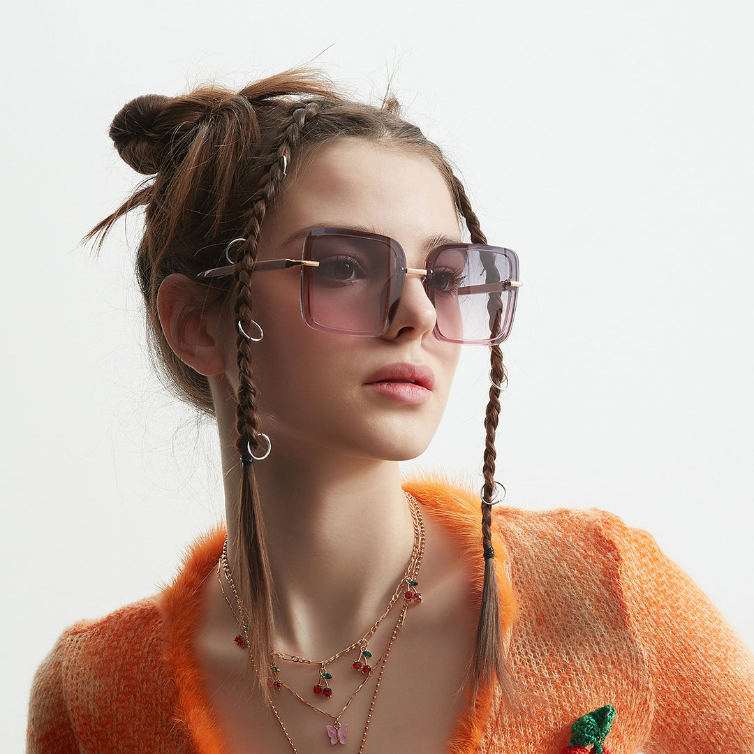Women square sunglasses with elegant frame and UV protection Bowlift