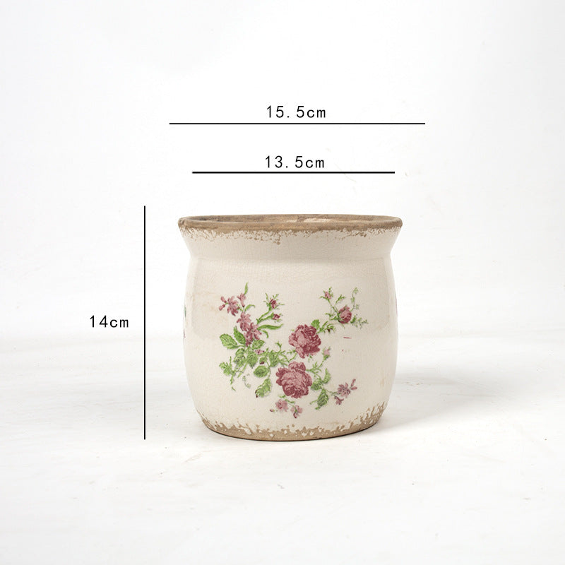 Decorative ceramic plant container with artistic design Bowlift