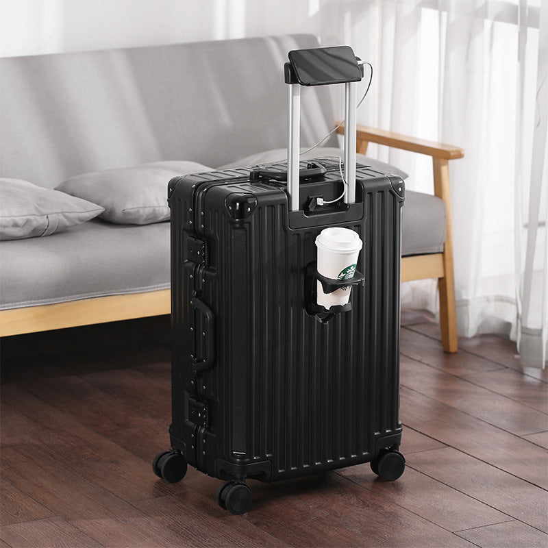 Unisex Smart Travel Suitcase with USB Charging Port Bowlift