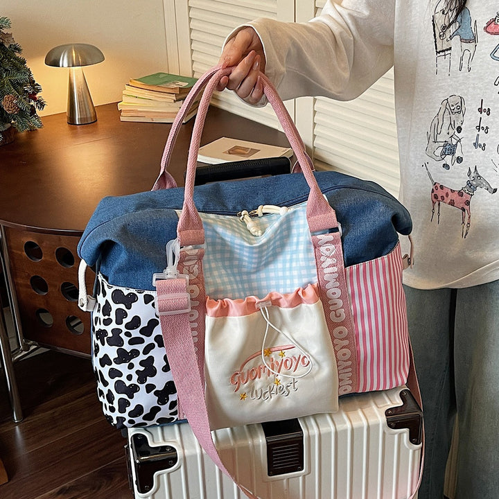 Chic Patchrk Travel Tote