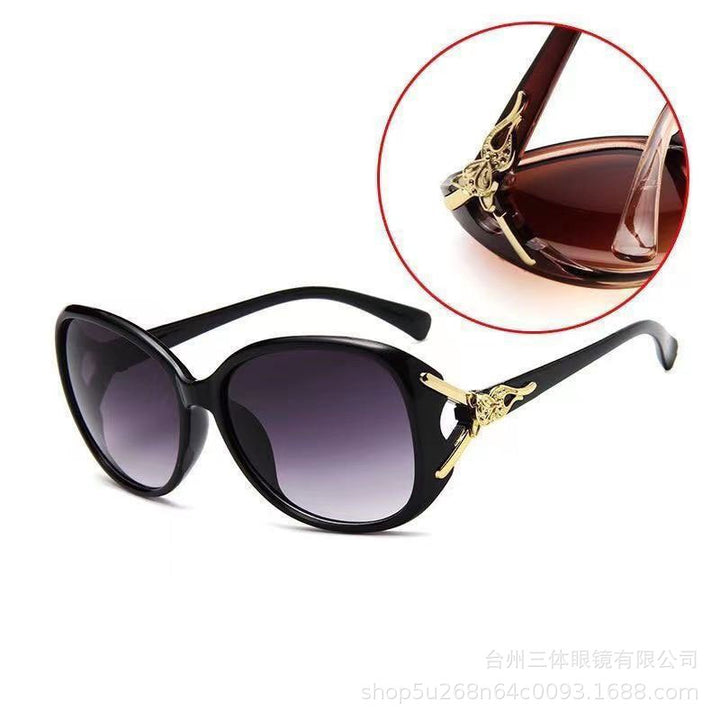 Oversized Floral Accent Sunglasses