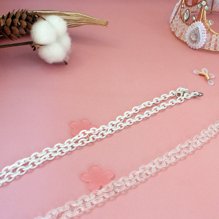 Fashionable chain strap with flower-shaped pendant Bowlift
