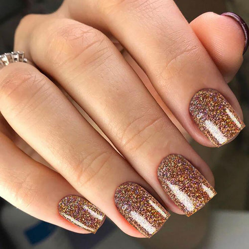 Glittery Press-On Pedicure Nails Bowlift