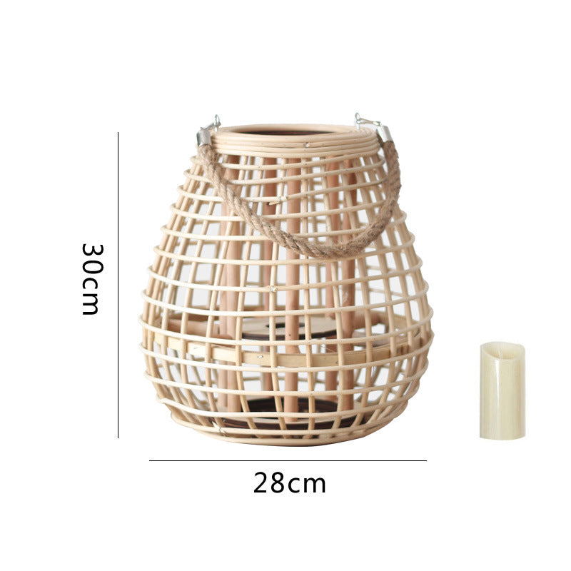 Decorative Rattan Lantern Bowlift