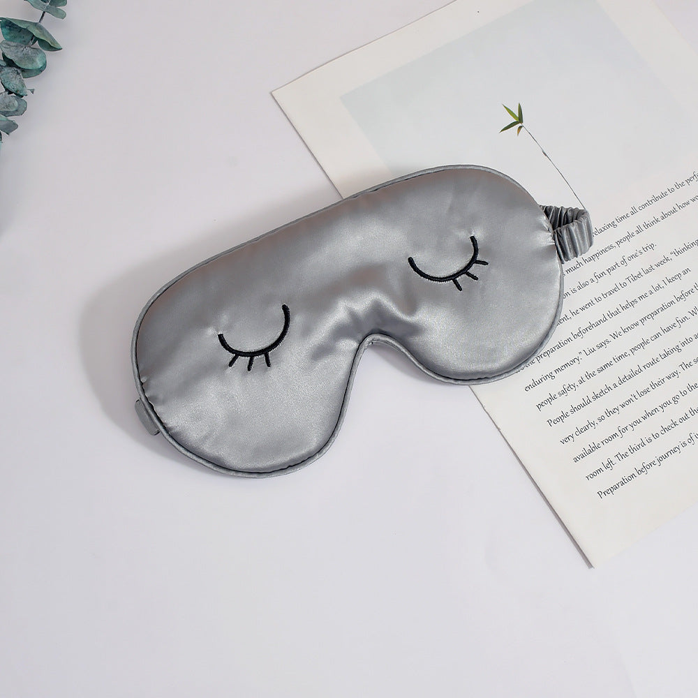 Unisex nan silky-soft eye mask with ergonomic contour and adjustable elastic band Bowlift