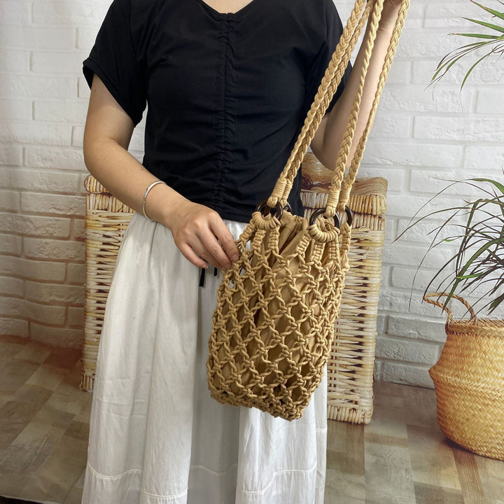 Macrame net bag Bowlift
