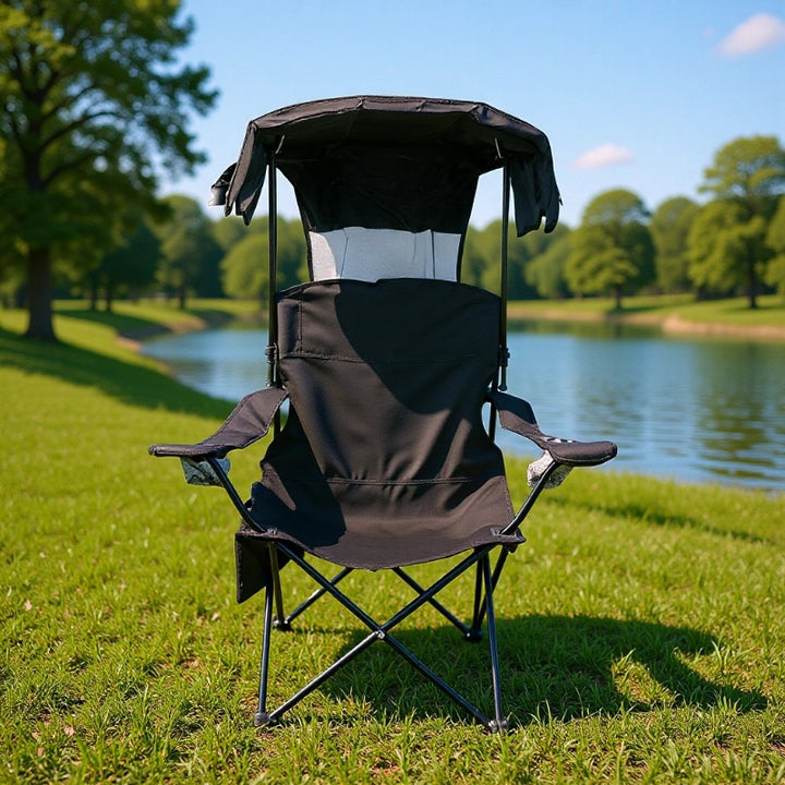 Folding Chair With Sun Protection Bowlift