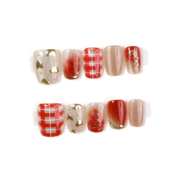 Artistic Fall-Themed Press-On Nail Set Bowlift