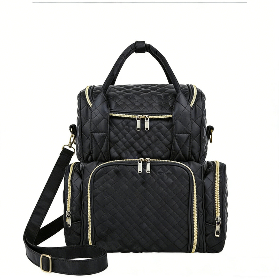 Quilted Multi-Function Backpack Bowlift