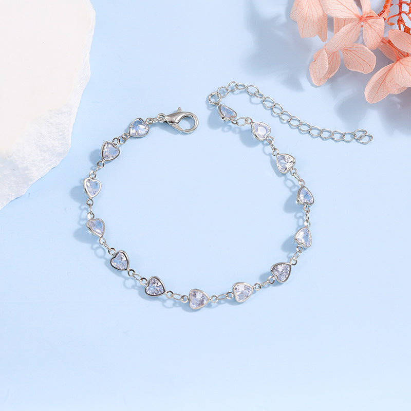 Elegant Glass Chain Bracelet Bowlift
