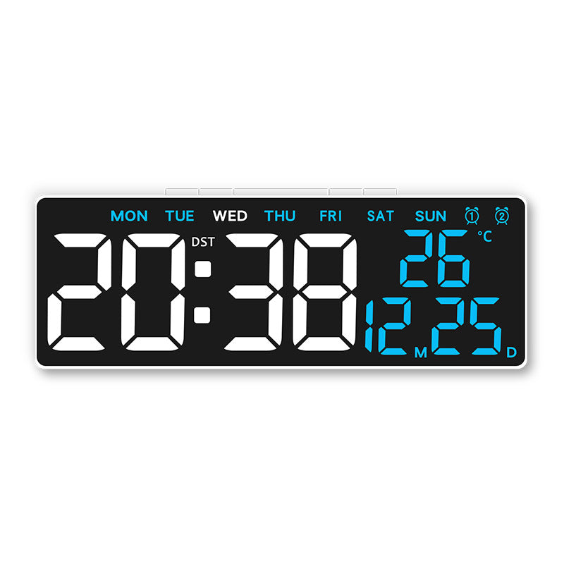 Digital Multi-Function Alarm Clock with Temperature and Day of the Week Display Bowlift