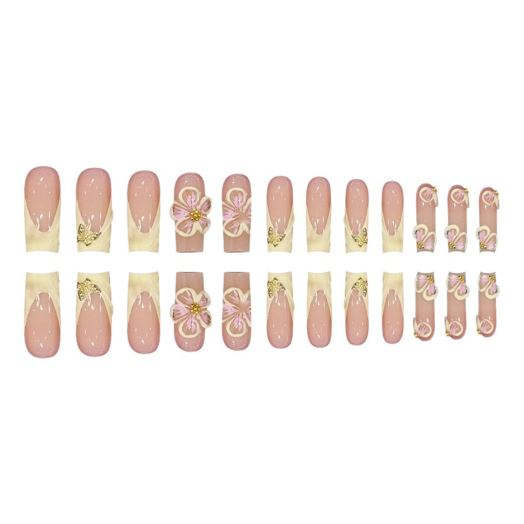 Artistic 3D Floral Nail Art Design Bowlift