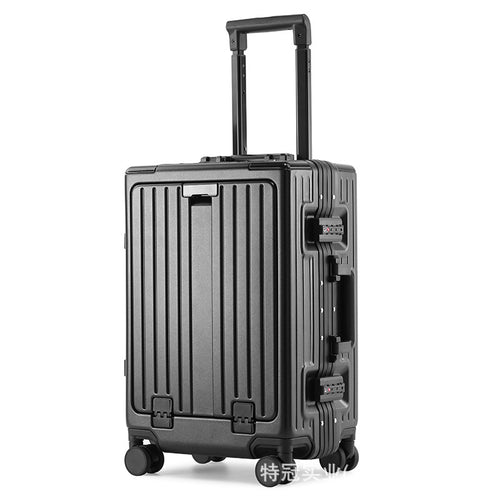 Unisex Impact-Resistant Hard Shell Carry-On Suitcase Bowlift