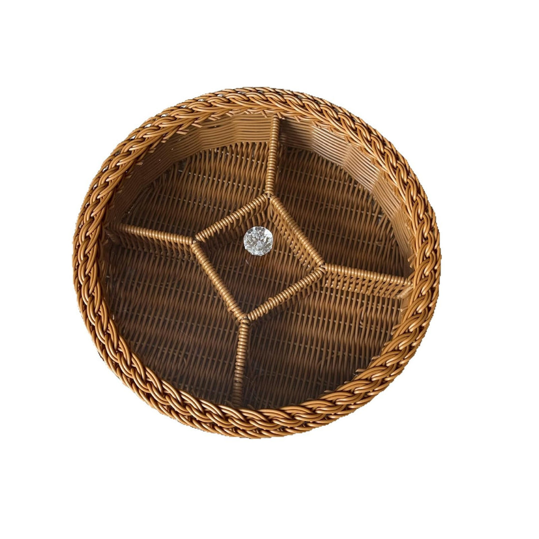 Women's Storage Basket with Glass Lid Bowlift