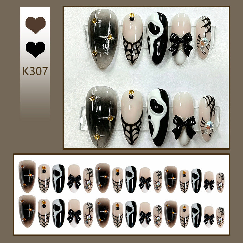 Creative Halloween Nail Art Set with Creepy Design Bowlift