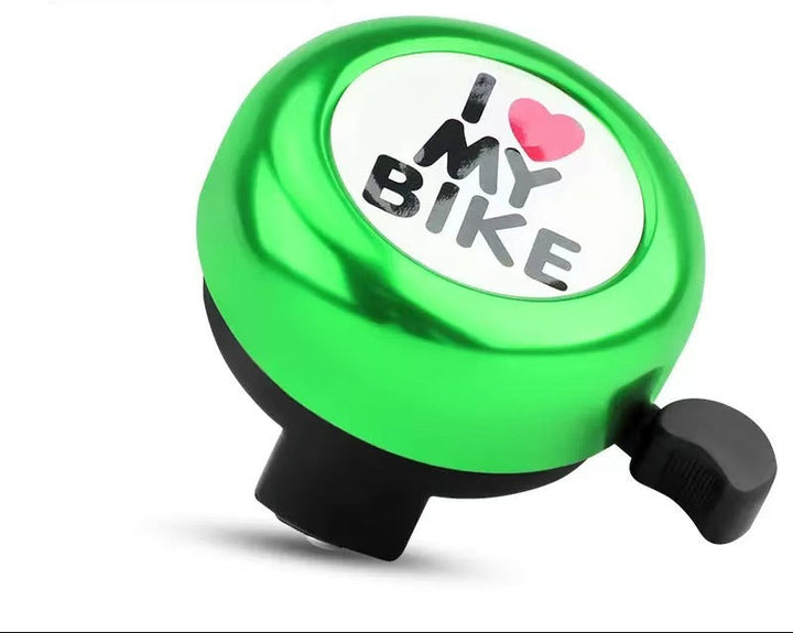 compact stainless steel handlebar bell with quick-release thumb lever Bowlift