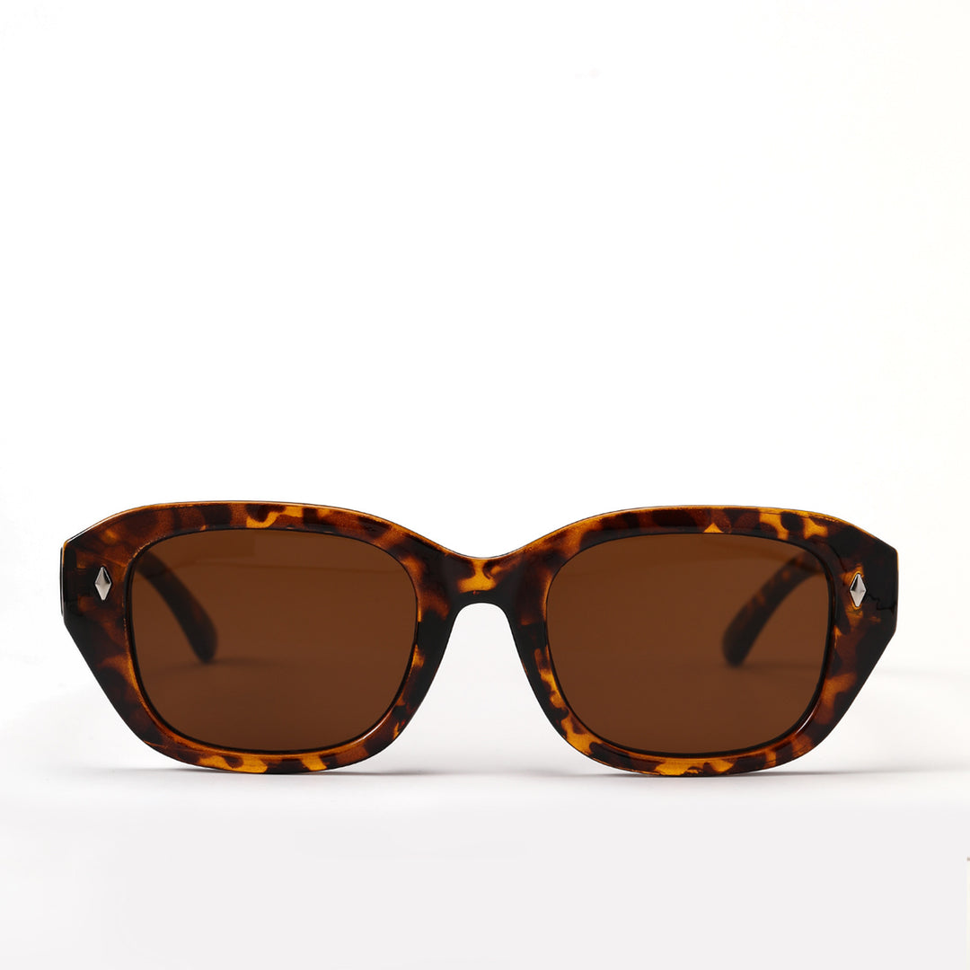 Women's stylish square sunglasses with high-quality tortoiseshell frame Bowlift