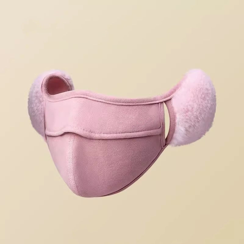 Women's Windproof Face Shield Mask with Ear Protectors Bowlift