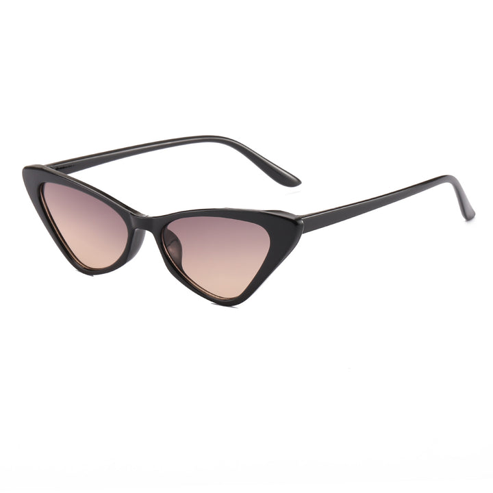 Women's Cat-Eye Sunglasses with Animal Print and UV Protection Bowlift