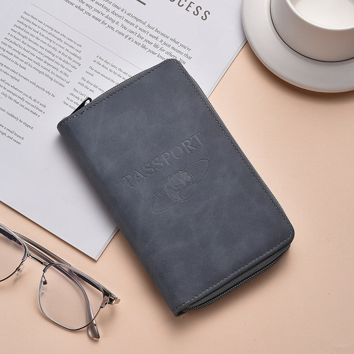 Stylish Zippered Passport Holder Bowlift