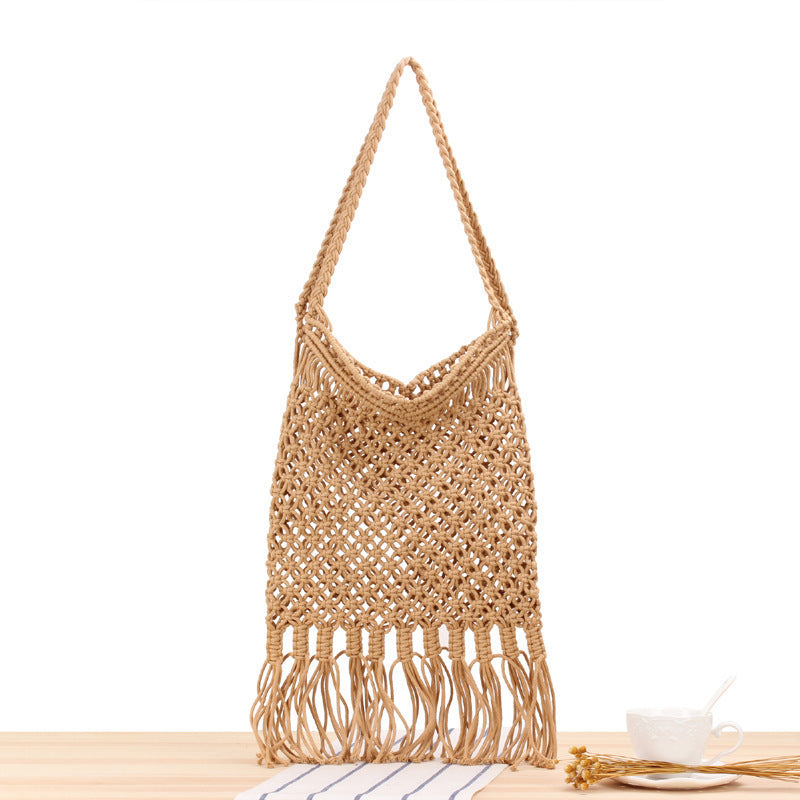 Versatile Macrame Tote Bag Bowlift
