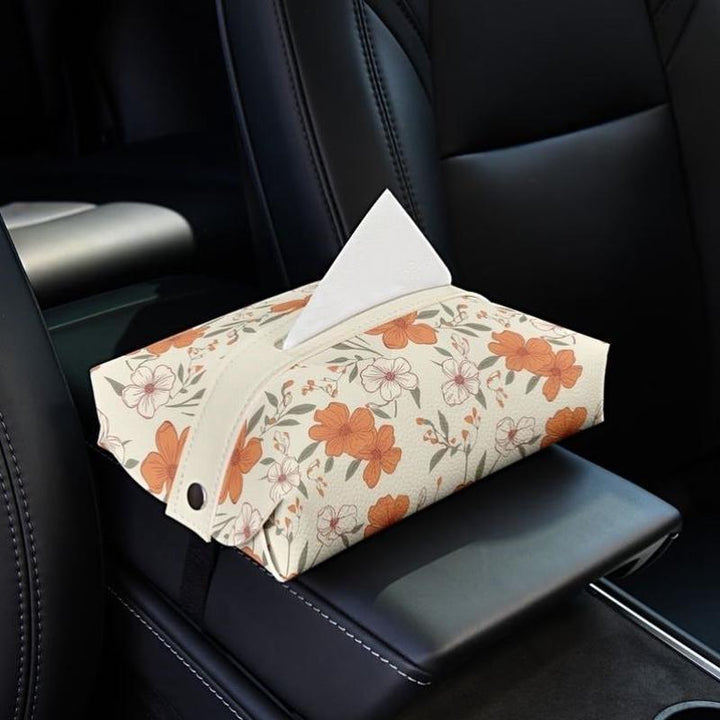 Floral Patterned Tissue Box Cover Bowlift