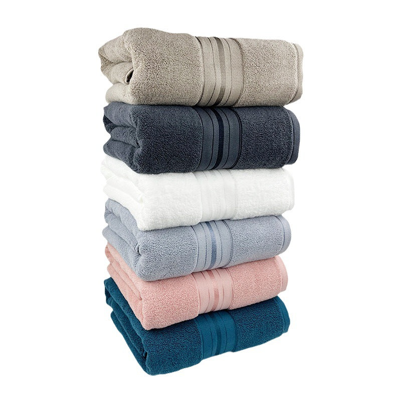 High-quality terry bath towel with elegant stripe detail Bowlift