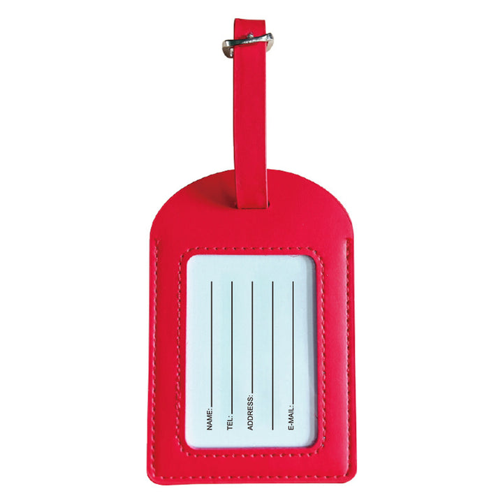 Stylish Leather Luggage Tag Bowlift