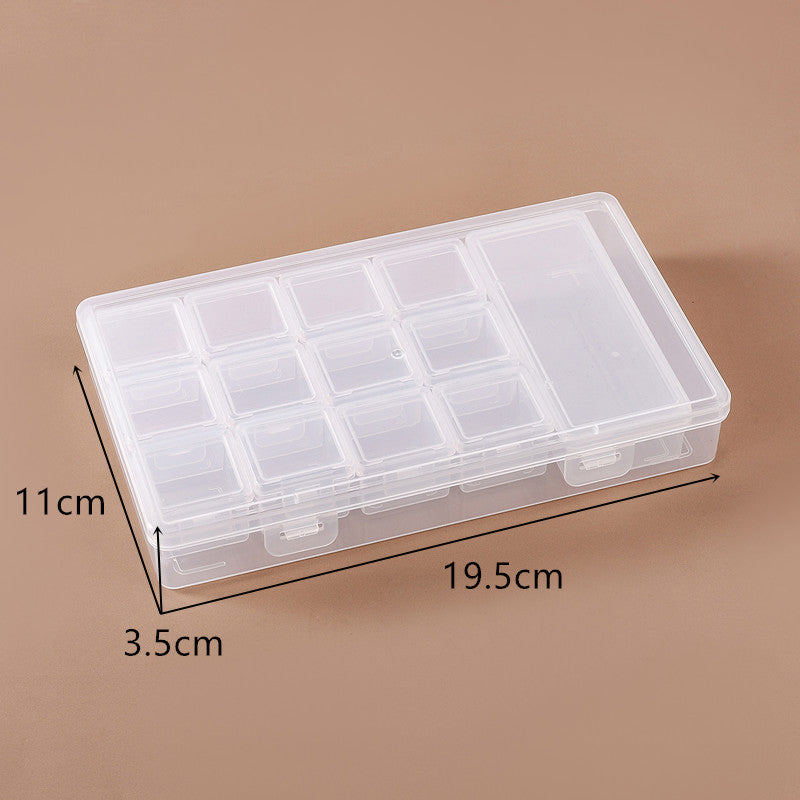 Transparent Multi-Compartment Craft Storage Box Bowlift