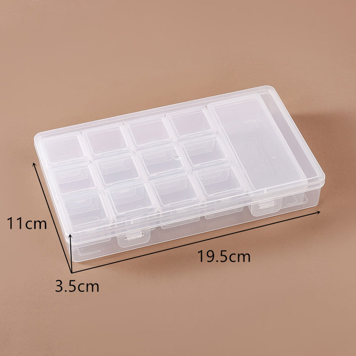 Transparent Multi-Compartment Craft Storage Box Bowlift