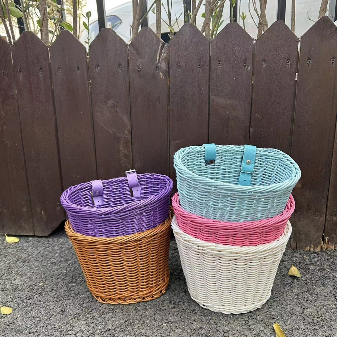 Durable Woven Bicycle Storage Basket Bowlift
