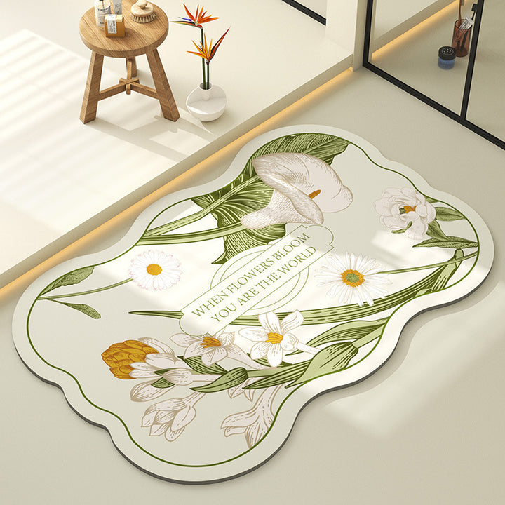 Decorative Flowers Rug