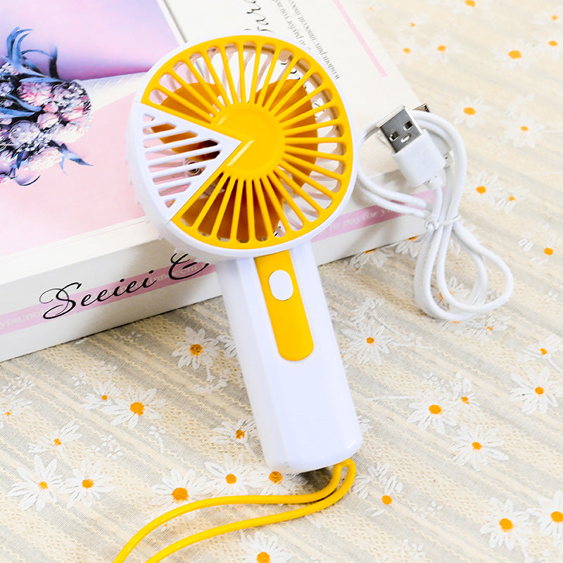 Ladies Portable Handheld Fan with USB Connection and Safety Net Bowlift