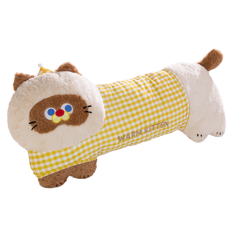 Kawaii Cat Plush Pillow Bowlift
