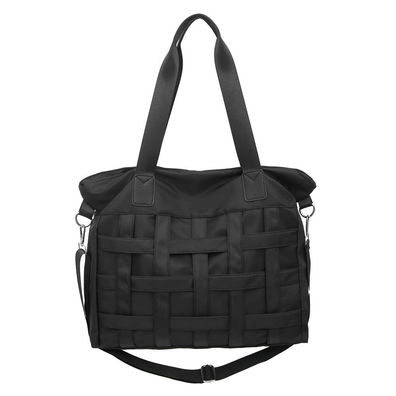 Multifunctional Travel Bag With Woven Surface Bowlift
