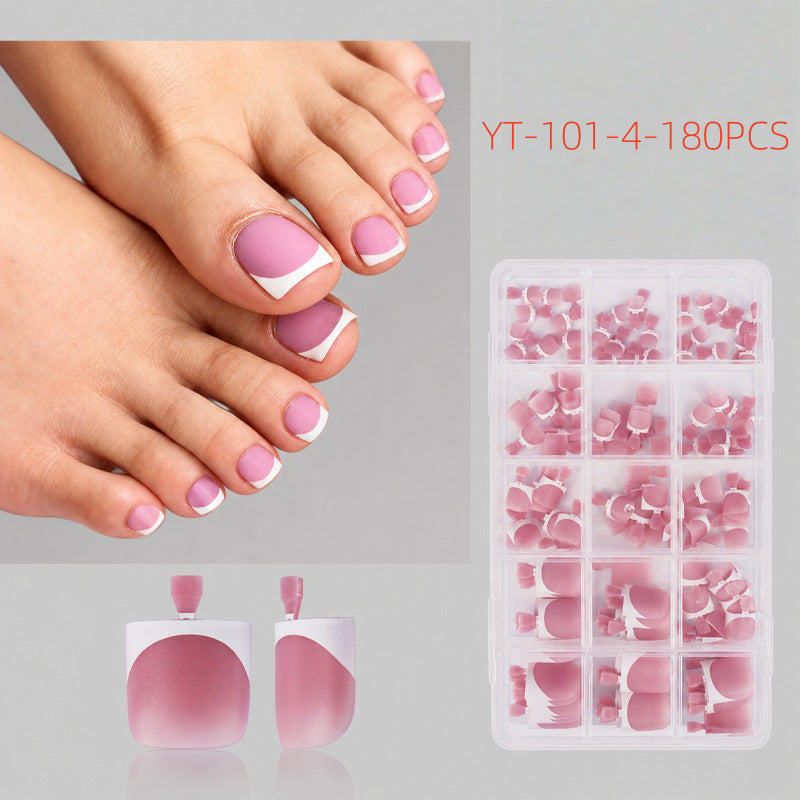 Artificial Nail Set with French Tips Bowlift