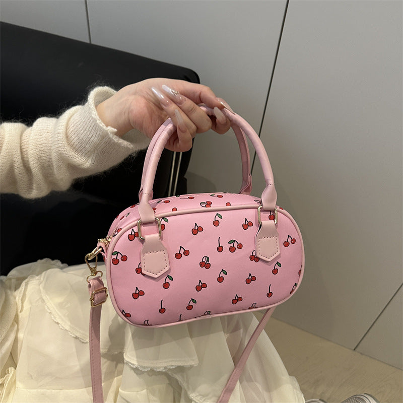 Playful Cherry Print Mini Handbag Bowlift