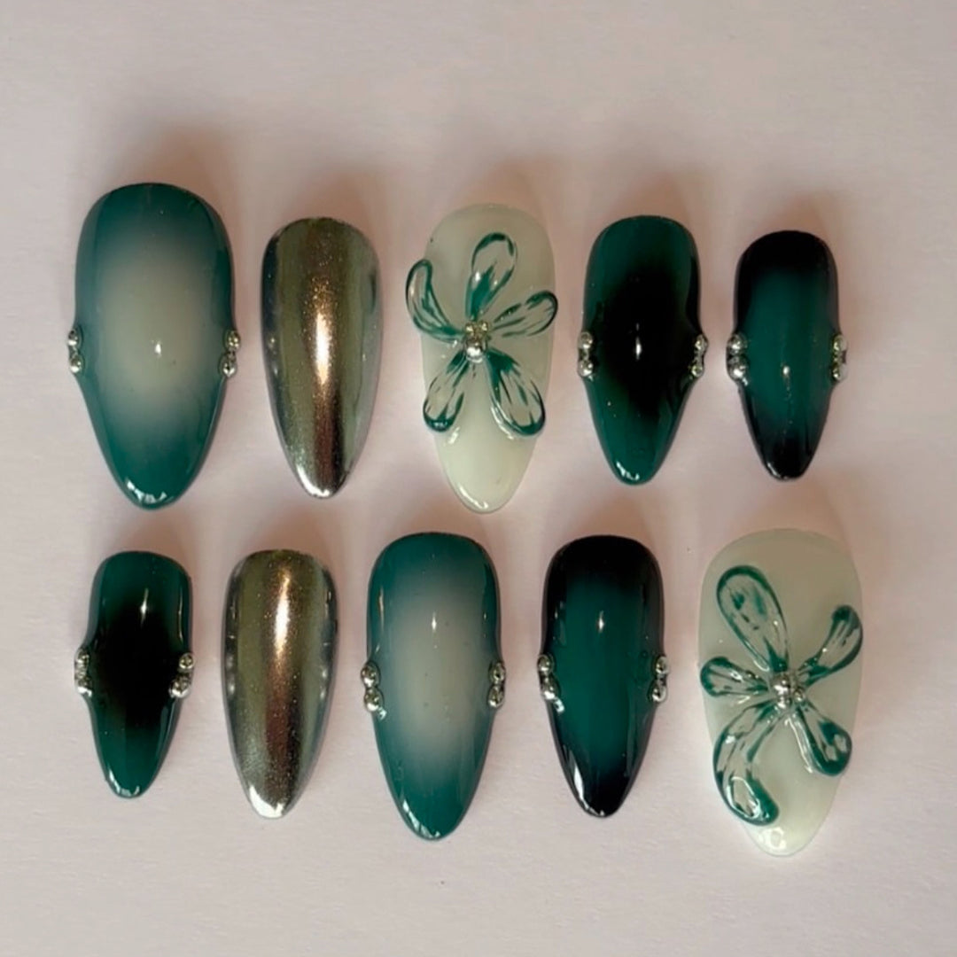 Thematic Artisan Press-On Nail Set Bowlift